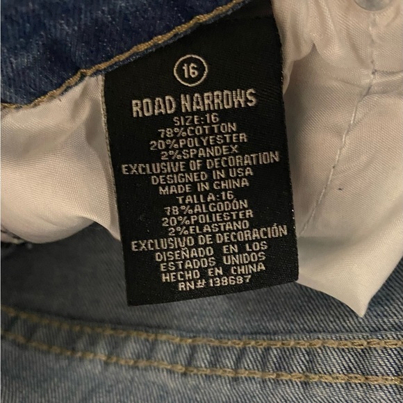 Distressed Blue Jeans - Picture 3 of 3